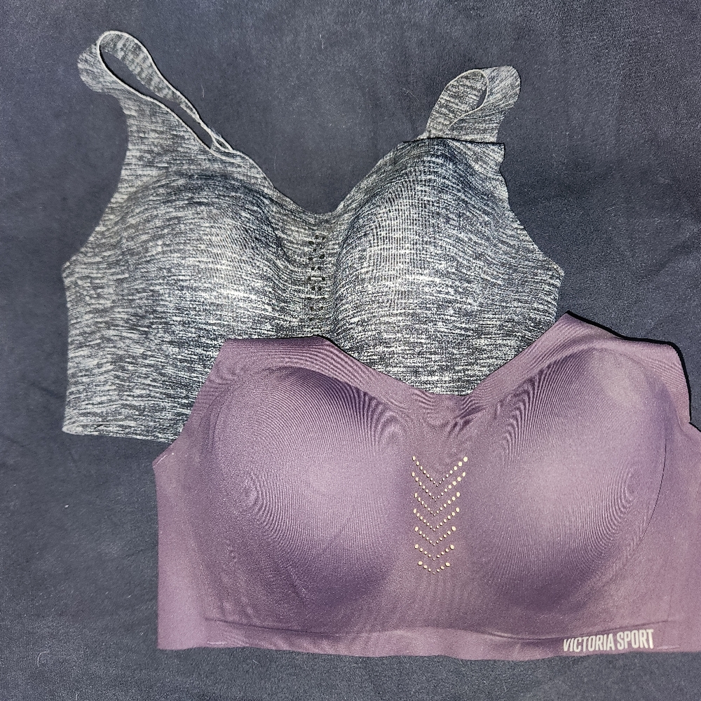 Two (2) Victoria's Secret Sport support bras 34dd